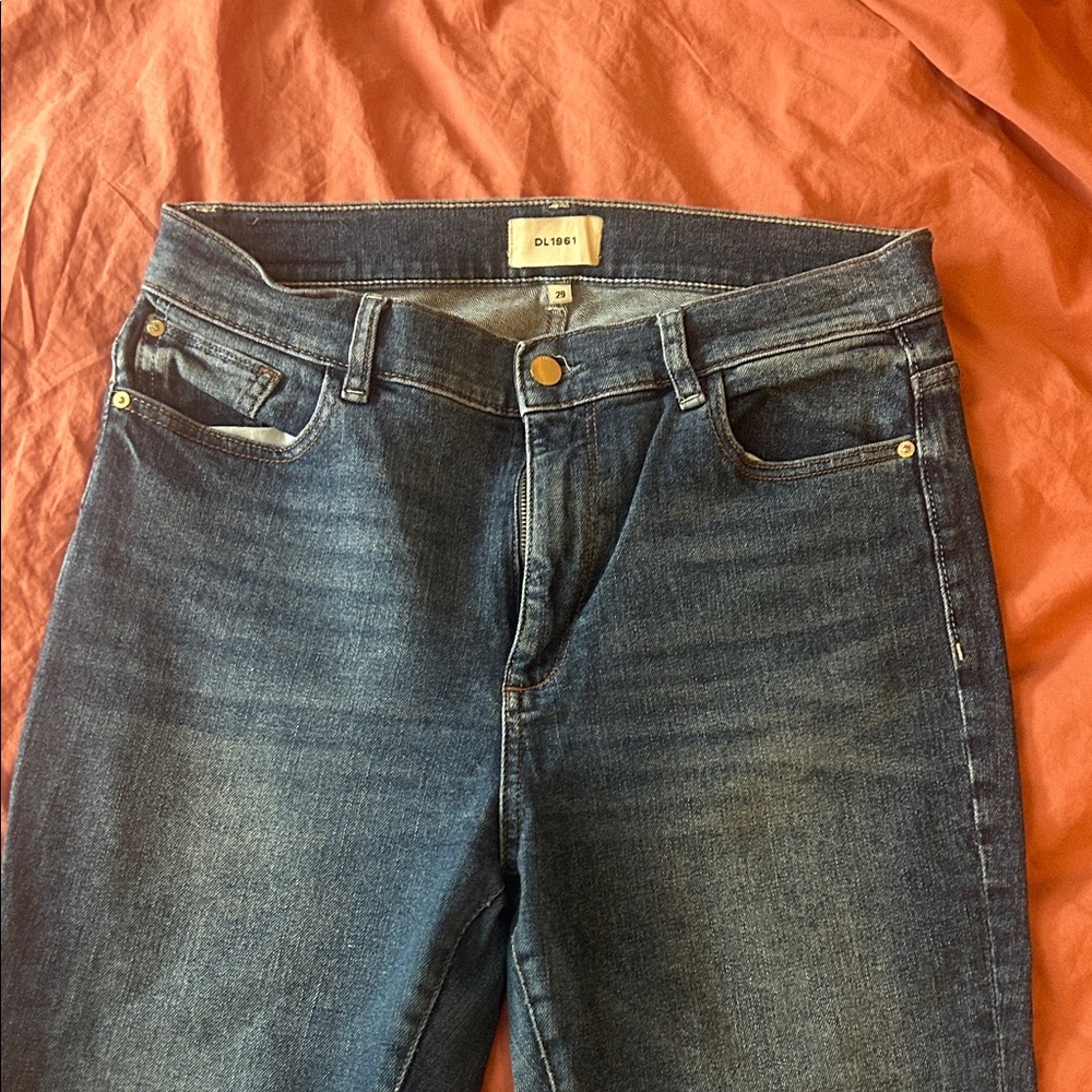 DL1961 Women's High Rise Dark Blue Jeans